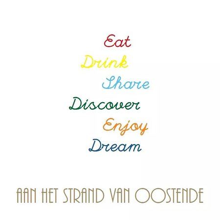 Aan het strand van Oostende